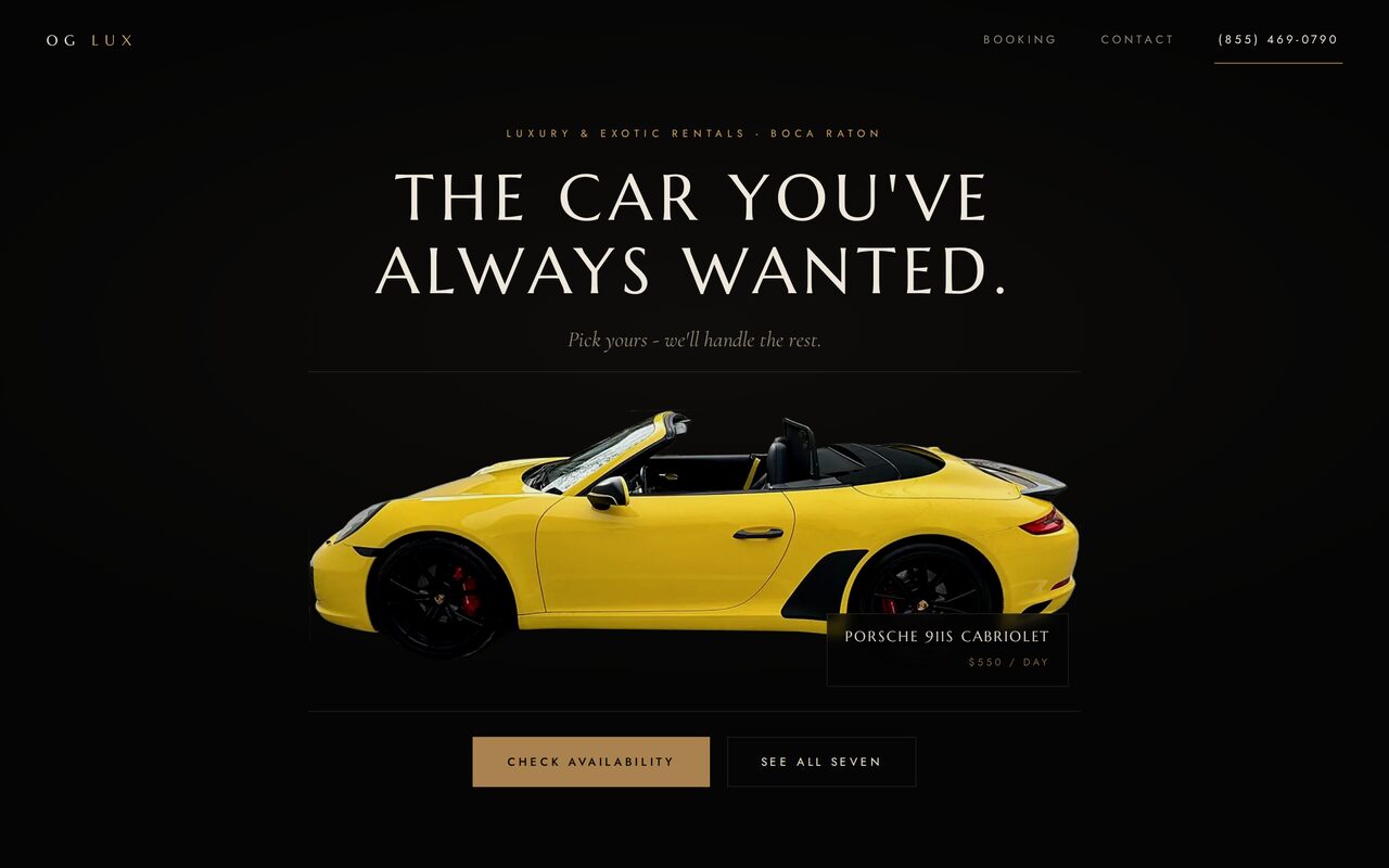 OG Lux Auto - luxury and exotic car rentals