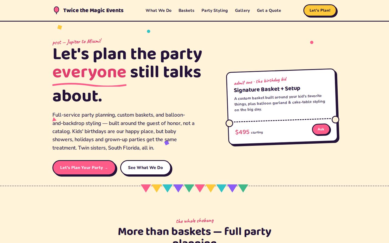 Twice the Magic Events - event planning by twin sisters